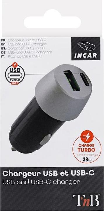 Produktbild T'nB Ladeadapter 12/24 Volt auf USB/USB-C