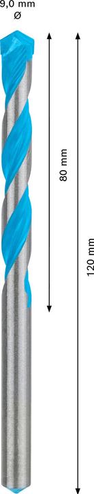 Immagine prodotto Bosch Professional Zubehör Trapano multi-costruzione EXPERT CYL-9, 9 x 80 x 120 mm (9 millimetri)