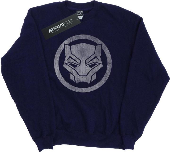 Black Panther Distressed Icon Baumwolle Sweatshirt