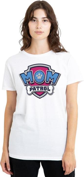 Actual product image Paw Patrol Unisex Adult Mom Patrol Badge Mothers Day T-Shirt (M)