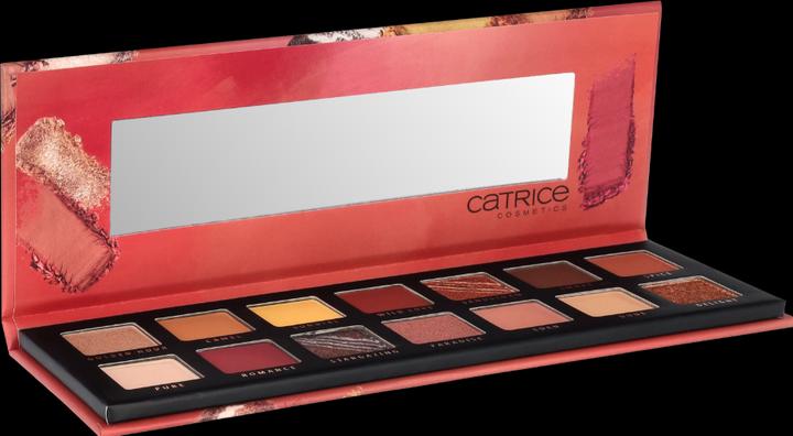 Actual product image Catrice Pro Desert Romance Slim Eyeshadow Palette (#EEA68F, #F9DEC5, #6C2A2B, #B16356, #9B5846, #F8CF9C, #DEB386, #C78170, #FFDA67, #CF8F5C, #D58F59, #ECC19B, #953F3D, #56342F)