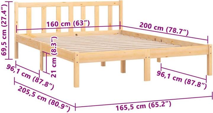 Produktbild VidaXL Tiziana (160 x 200 cm)