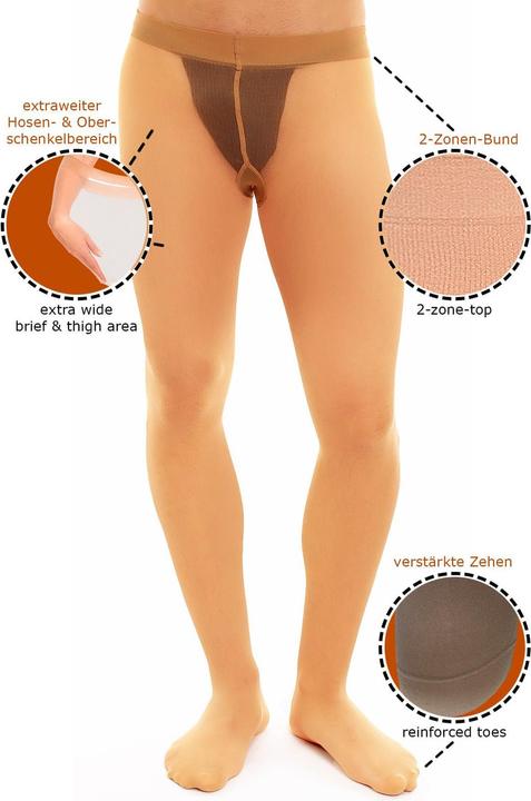 Actual product image Glamory Classic 20 men's tights, colour teint, size 60-62 (20 DEN, 60 - 62)