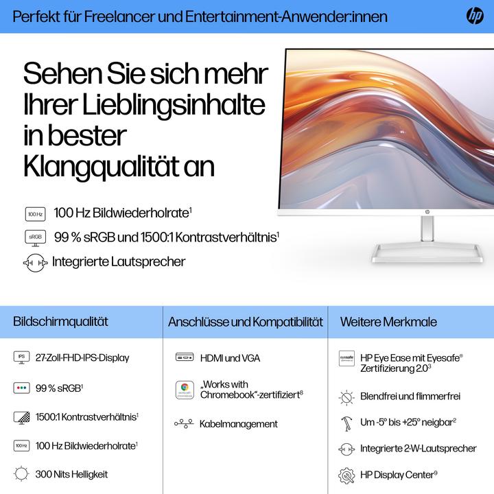 Actual product image HP Series 5 527 (1920 x 1080 pixels, 27")