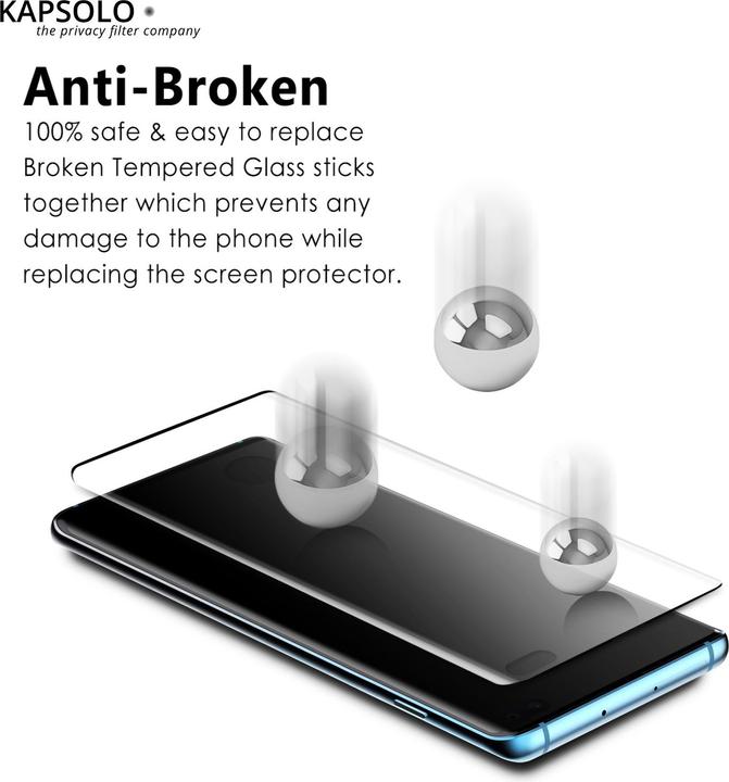 Immagine prodotto Kapsolo Vetro di protezione del display - protezione del display su tutta la superficie con bordi (10 Pezzo/i, Samsung Galaxy Note 20 Ultra)