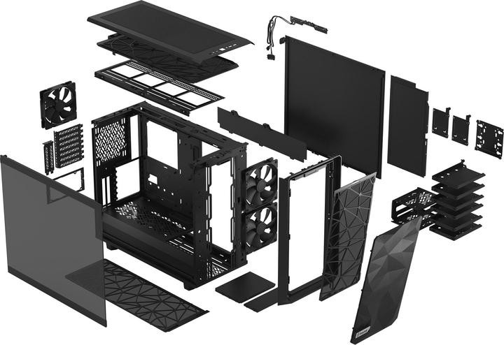 Actual product image Fractal Meshify 2 Black TG Light (ATX)