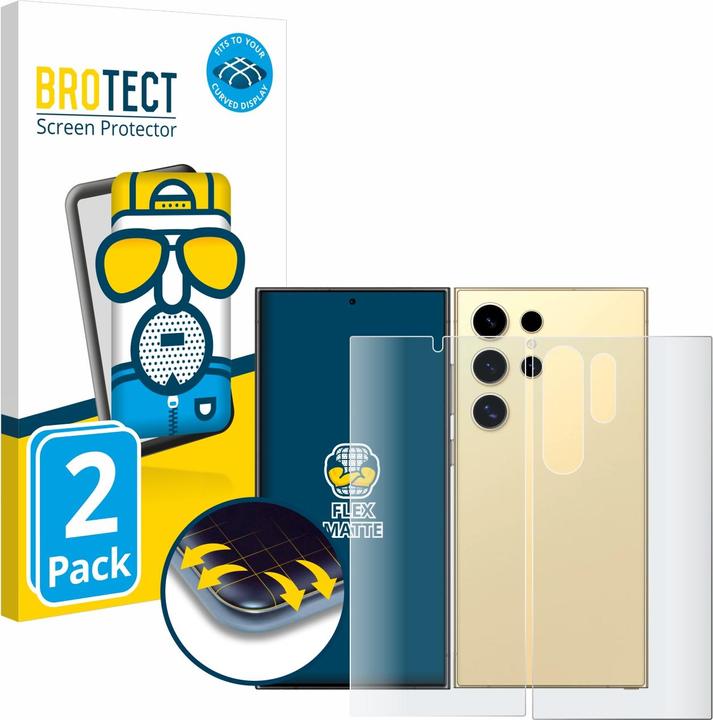 Image du produit BROTECT Protection d'écran Full-Cover Mat (2 pièce(s), Samsung Galaxy S24+)