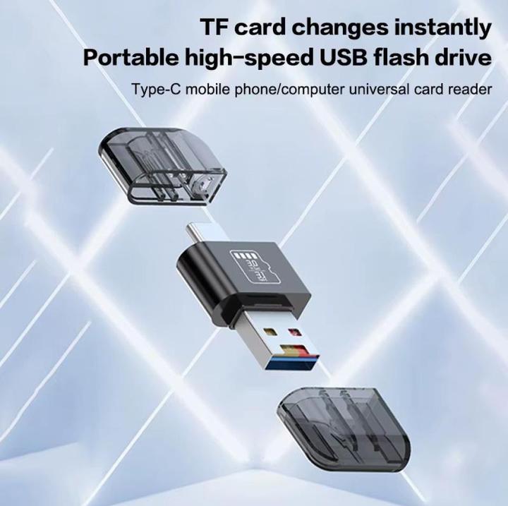 Produktbild PowerGuard USB-C USB-A OTG to MicroSD Cardreader Photo File Adapter (USB, Micro USB, USB-C)