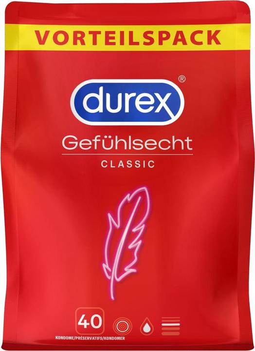 Image du produit Durex Gefühlsecht Classic (40 pcs)