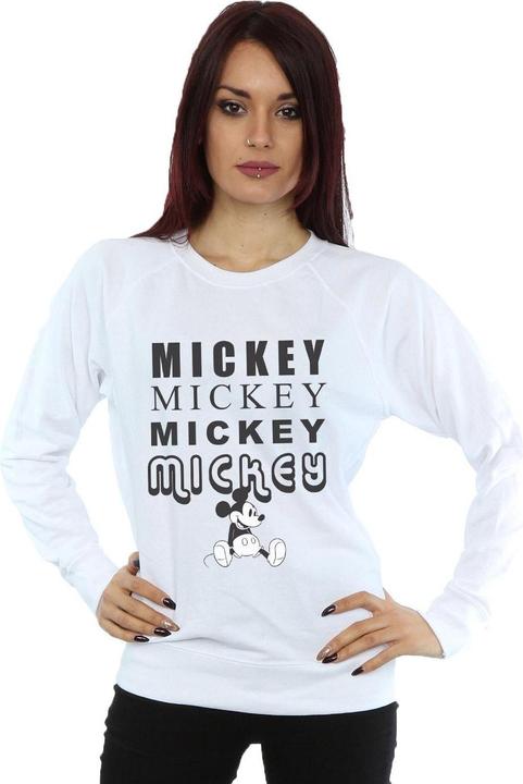 Actual product image Disney Womens/Ladies Mickey Mouse Sitting Sweatshirt (M)