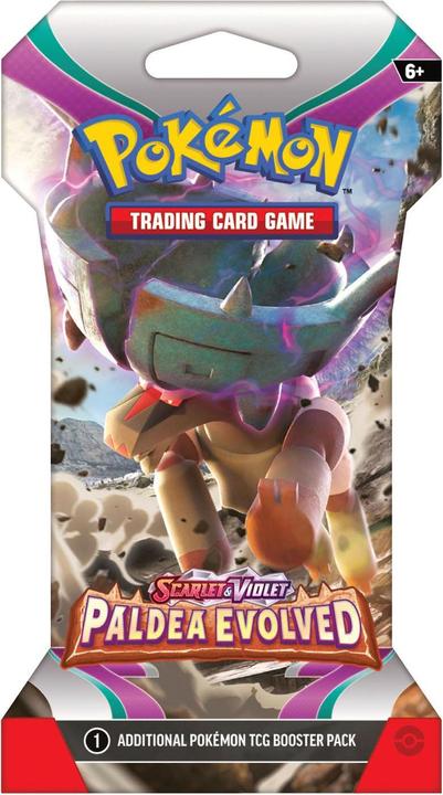 Actual product image Pokémon JCC - Écarlate et Violet - Pack de Booster Blister Évolutions à Paldea (1 Booster aléatoire) (English, Booster Pack)