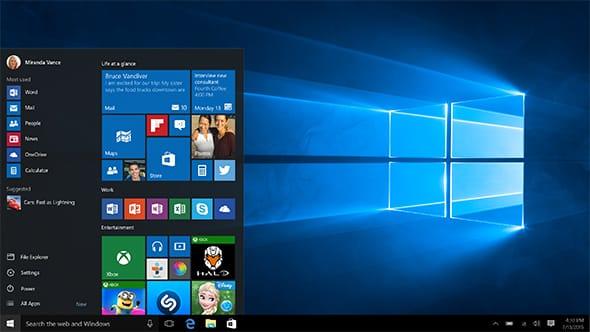 Actual product image Microsoft Windows 10 Pro (1 User, unlimited)