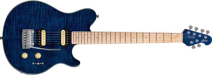 Image du produit Guitare électrique, S.U.B., Axis AX3, Flame Maple Veneer Top, Neptune (Guitare électrique, érable, acajou, Die-cast chrome)