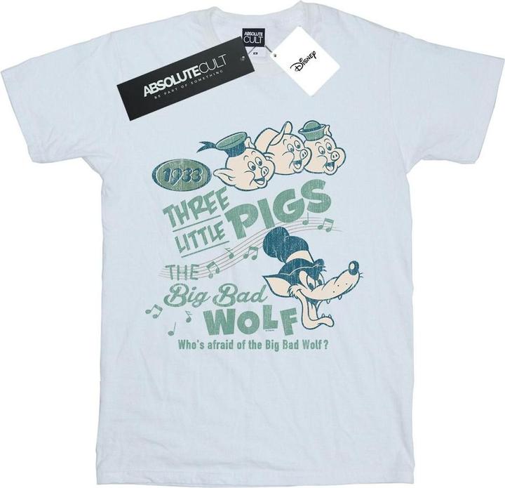 Image du produit Disney - T-shirt THREE LITTLE PIGS WHO'S AFRAID OF THE BIG BAD WOLF - Femme (L)