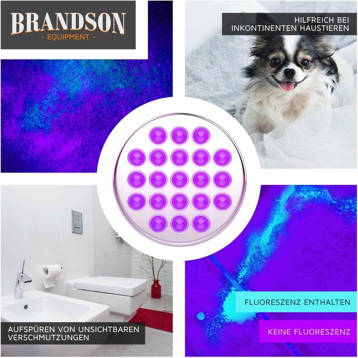 Actual product image Brandson UV LED Flashlight (10 cm)