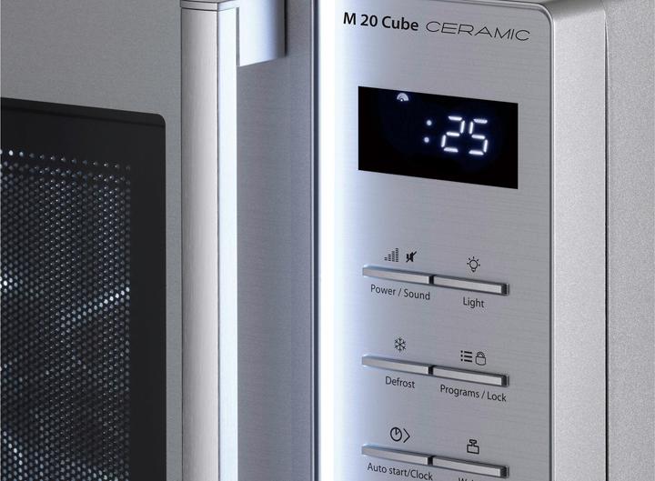 Actual product image Caso Microwave M 20 Cube Ceramic, Silver (20 l)