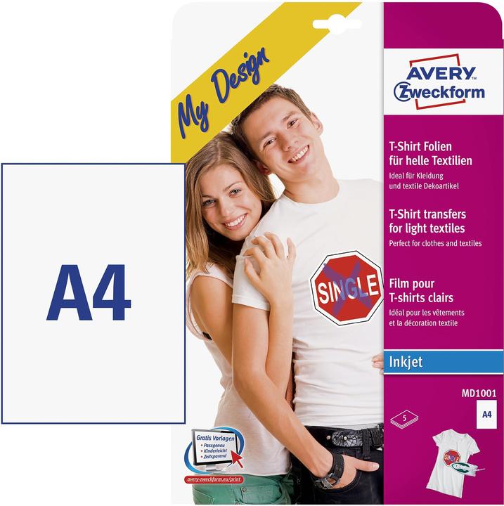 Actual product image Avery Textile film for light textiles