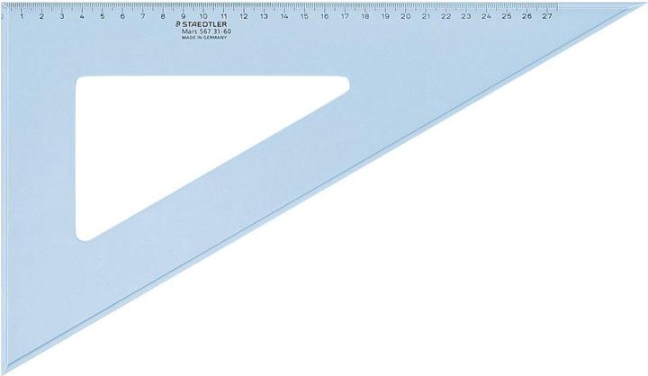 Actual product image Staedtler Drawing triangle Mars, 45 degrees, hypotenuse: 320 mm made of Plexiglas, with ink edge, scaling (310 mm)