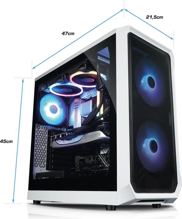 Actual product image Kiebel Gaming PC Impact 12 Intel Core i9-12900KF, 32GB DDR4, NVIDIA RTX 4070 12 GB, 2TB SSD, Windows 11 (Intel Core i9 12900KF, 32 GB, 2000 GB, GeForce RTX 4070)