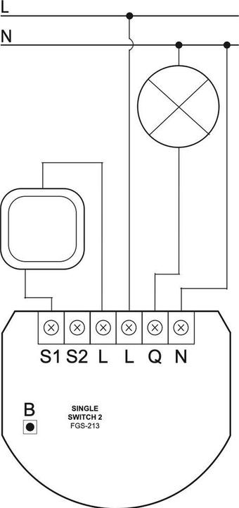 Actual product image Fibaro Relay