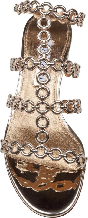 Immagine prodotto Aquazzura Aquazzurra infinity chain ​​35 sandal in mirrored leather, gold color (40)