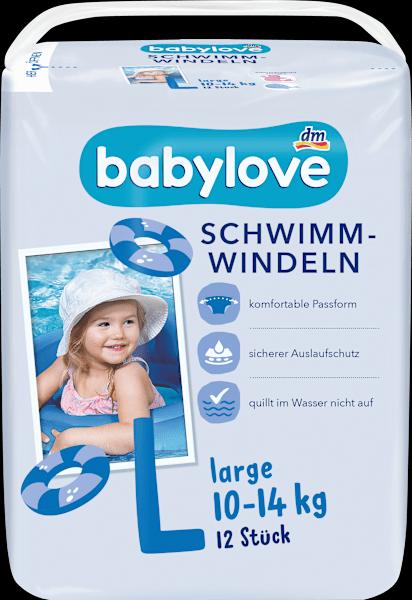 Actual product image dm babylove Swimming nappies (Size L, Pack, 12 Piece)