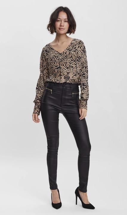 Produktbild Vero Moda Vmloa Hr Skinny Coated Zipper Pant Exc Hose (30)