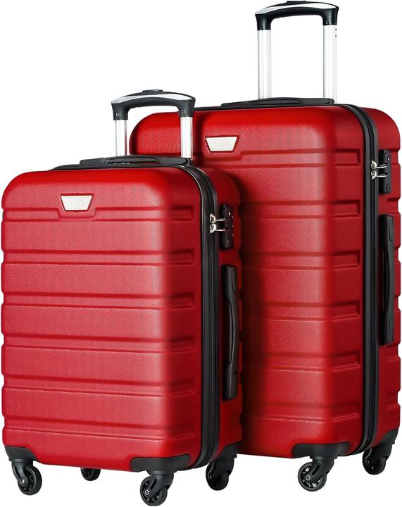 Actual product image Coolife 2-teiliges Hartschalenkoffer-Set mit TSA-Schloss (60 l, Hand luggage (up to 50 litres), M (50 - 90l))
