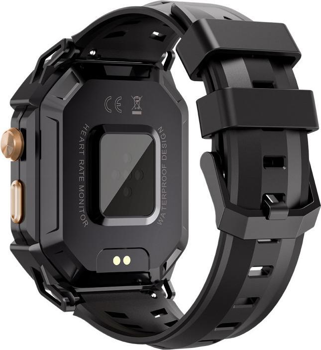 Actual product image Oukitel BT80 (Robust Connected Watch - 2.13" - Call Answer) Black