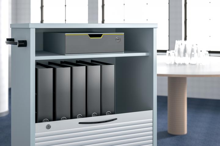 Produktbild Durable Schubladenelement Varicolor C4 760127 grau/gelb 280x95x356mm (C4)