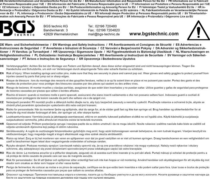Immagine prodotto BGS Goupilles creuses/à ressort 450 pièces