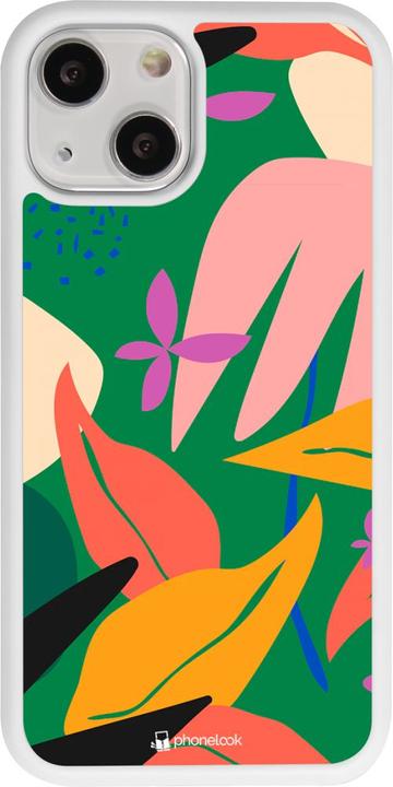 Produktbild PhoneLook Hülle Silikon weiss Abstract Jungle (Apple iPhone 13 mini)