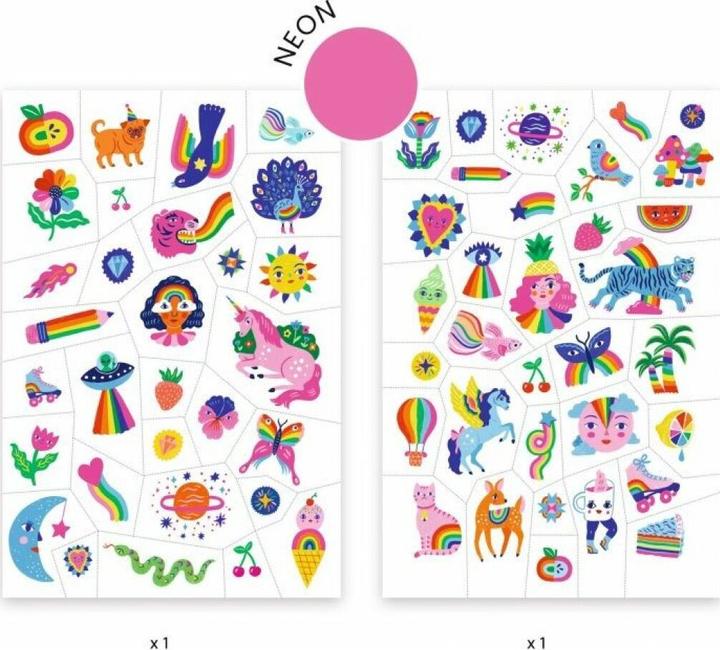 Actual product image Djeco Tattoos Rainbow (MQ10)