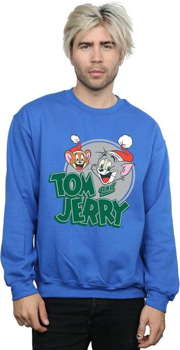 Actual product image Tom & Jerry Mens Christmas Greetings Sweatshirt (XL)
