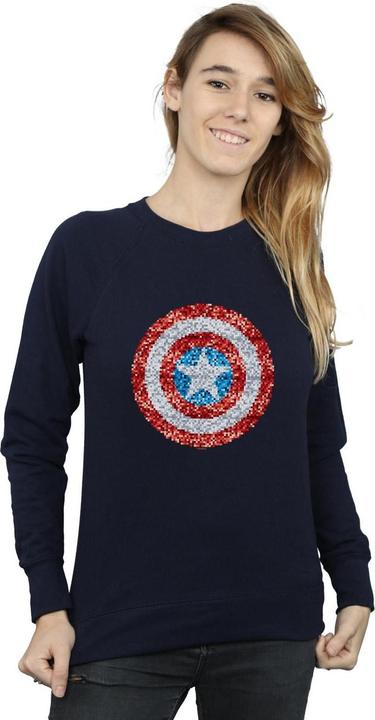 Immagine prodotto Captain America Pixelated Shield Felpa Donna (S)