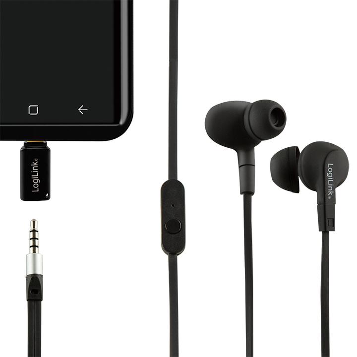 Productafbeelding LogiLink USB-C naar 3,5 mm (Digitaal -> Analoog)