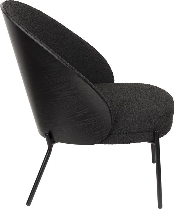 Produktbild Dutchbone Rodin Lounge Chair Bouclé Black