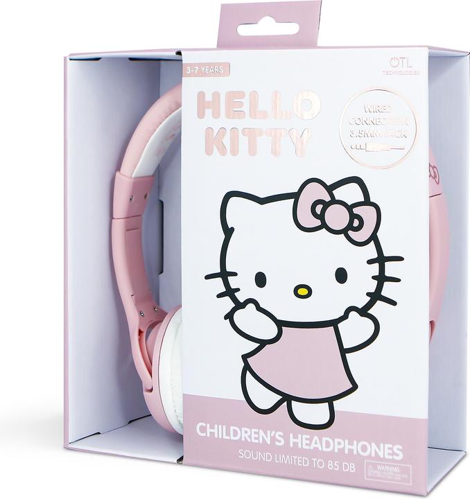 Actual product image OTL Technologies HK1180 Hello Kitty Kids Wired Headphones with Ears in Red and White