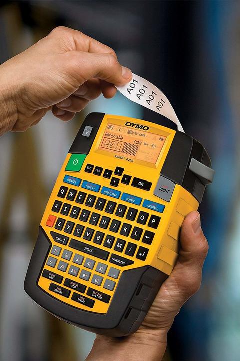Immagine prodotto Dymo Stampante di etichette Rhino 4200 a trasferimento termico senza fili QWERTY (180 dpi)