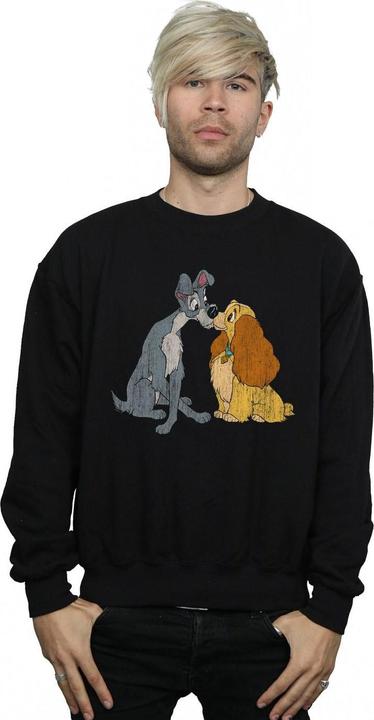 Immagine prodotto Disney Lady And The Tramp Distressed Kiss Felpa Uomo (M)