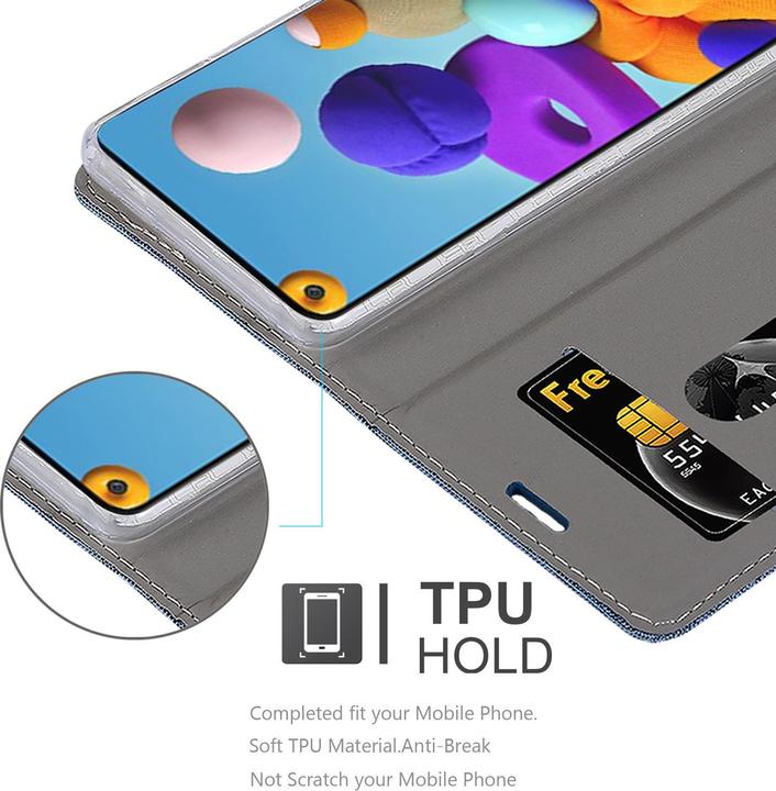 Image du produit Cadorabo Couverture look jeans Book (Samsung Galaxy A21s)