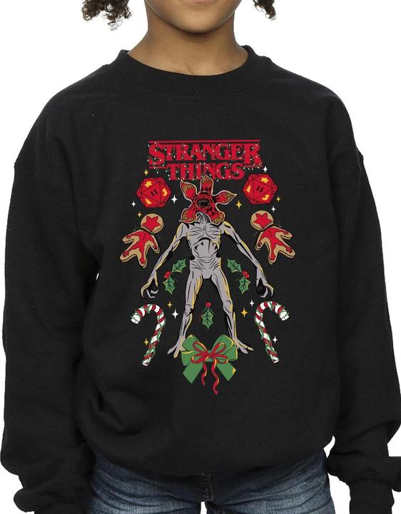 Immagine prodotto Netflix Stranger Things Christmas Demogorgon Felpa Ragazze (152, 158)