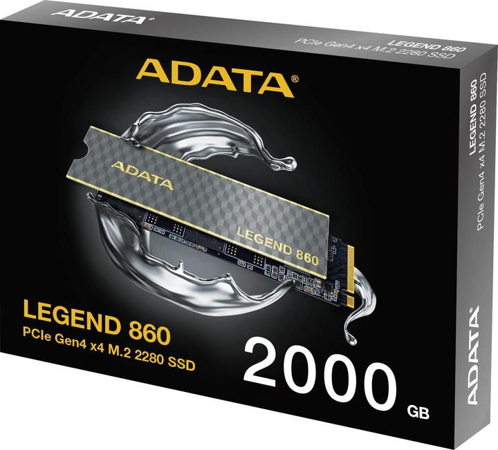 Image du produit Adata Dysk SSD LEGEND 860 2TB PCIe 4x4 6000/5000 MB/s M.2 (2000 Go, M.2 2280)