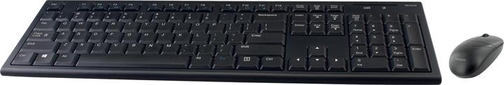 Produktbild Deltaco wireless combo kit keyboard and mouse 10m range US layout (US, Kabellos)