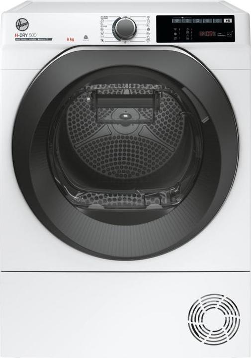 Hoover H-DRY 500 NDE H8A3TCBEXS-S Wäschetrockner Kostenlose Installation Frontlader 8 kg A++ B (8 kg, Links)