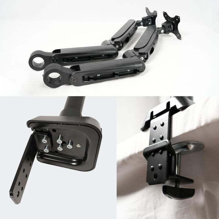 Actual product image Hermex Monitor arm 2 monitors (Table, 32.01")
