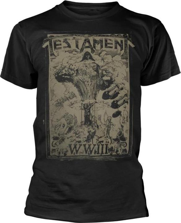 Actual product image Testament Unisex Adult WWIII Europe 2020 Tour T-Shirt (S)