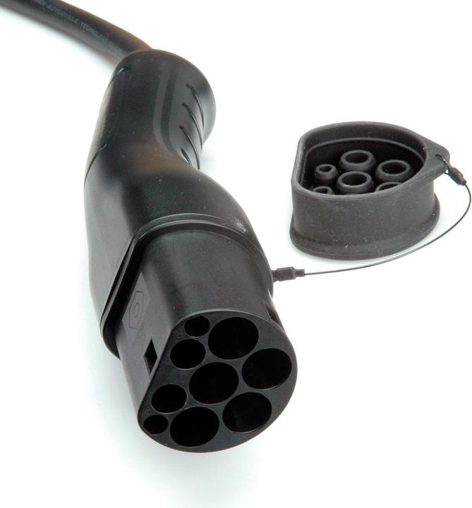 Image du produit Roline Câble de recharge pour voiture électrique Type2, triphasé (Type 2, 22 kW, 32 A, 7.50 m)
