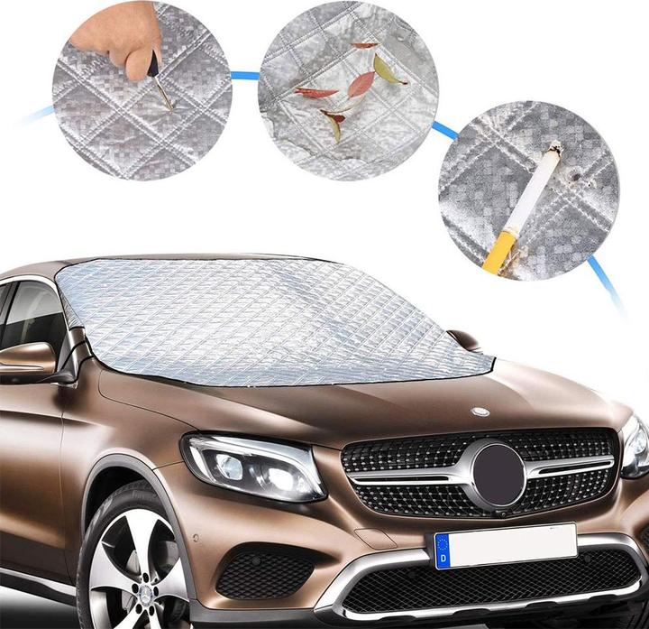 Actual product image Werkstein Magnetische Frontscheiben Abdeckplane Windschutzscheibe UV-Schutz (193x126cm)