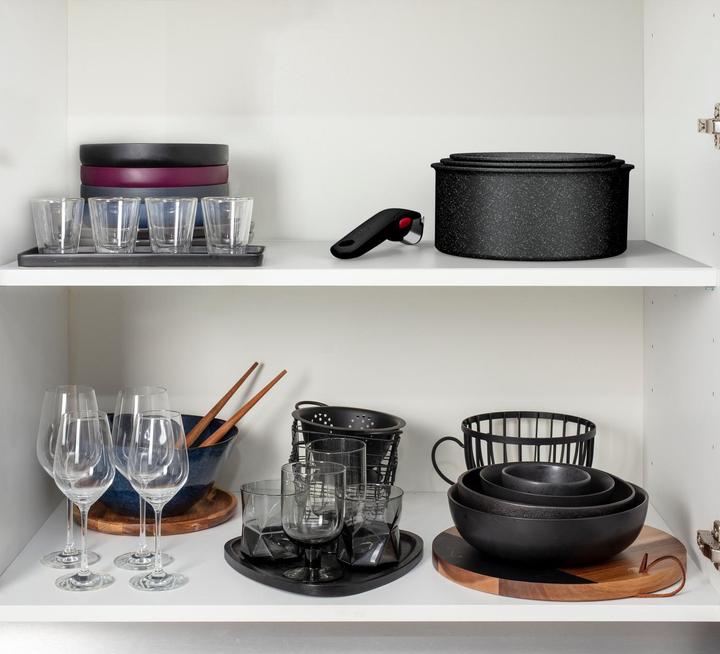 Actual product image Tefal Ingenio Black Stone (28 cm, Pan set + pot set, Aluminium)